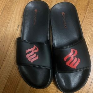 Rock A Wear Vintage Slides Slip On Shoes Size 7/37 Y2K Rap Hip Hop Streetwear